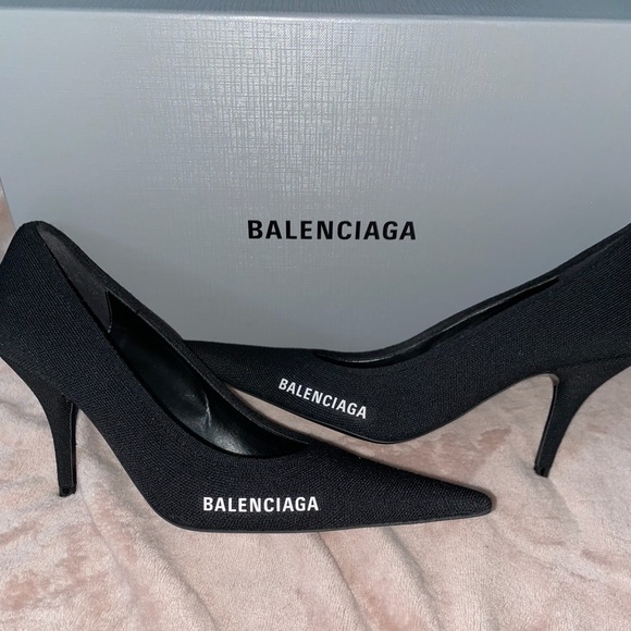 Balenciaga Shoes | Balenciaga Knit Heels | Color: Black | Size: 37 | Kristen_Hindo's Closet